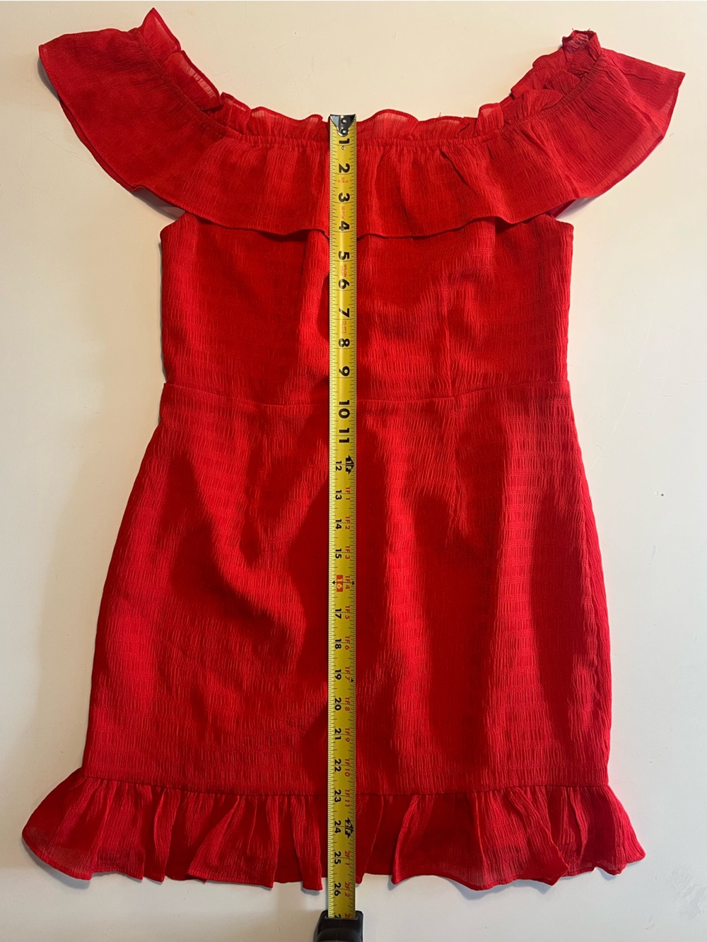 Superdown Jennifer Ruffle Mini Dress Red - Picture 8 of 9